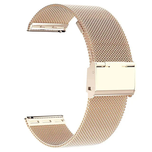 18mm 20mm 22mm Stainless Steel Strap For Garmin Venu 4 3 2 2S 3S/Forerunner 55 158 245 255 645 745 965 970/Vivoactive 4 5 6 Band