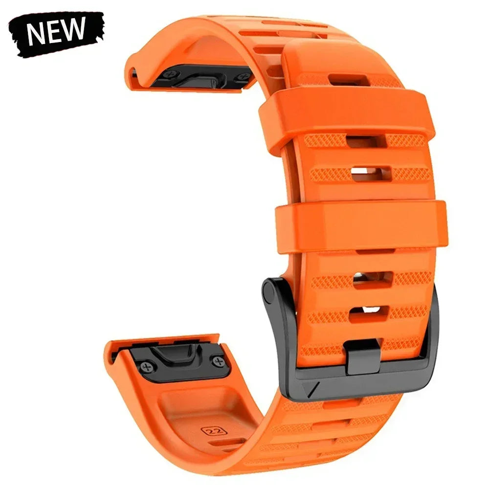 22mm 26mm Silicone Watchband For Enduro 3 Tactix 8 Sport Strap For Garmin Fenix 8 8x E 7 7X Pro 6X Epix Gen 2 QuickFit Bracelet