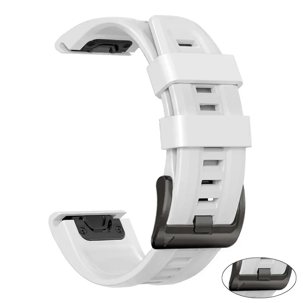 22mm 26mm Silicone Watchband For Enduro 3 Tactix 8 Sport Strap For Garmin Fenix 8 8x E 7 7X Pro 6X Epix Gen 2 QuickFit Bracelet