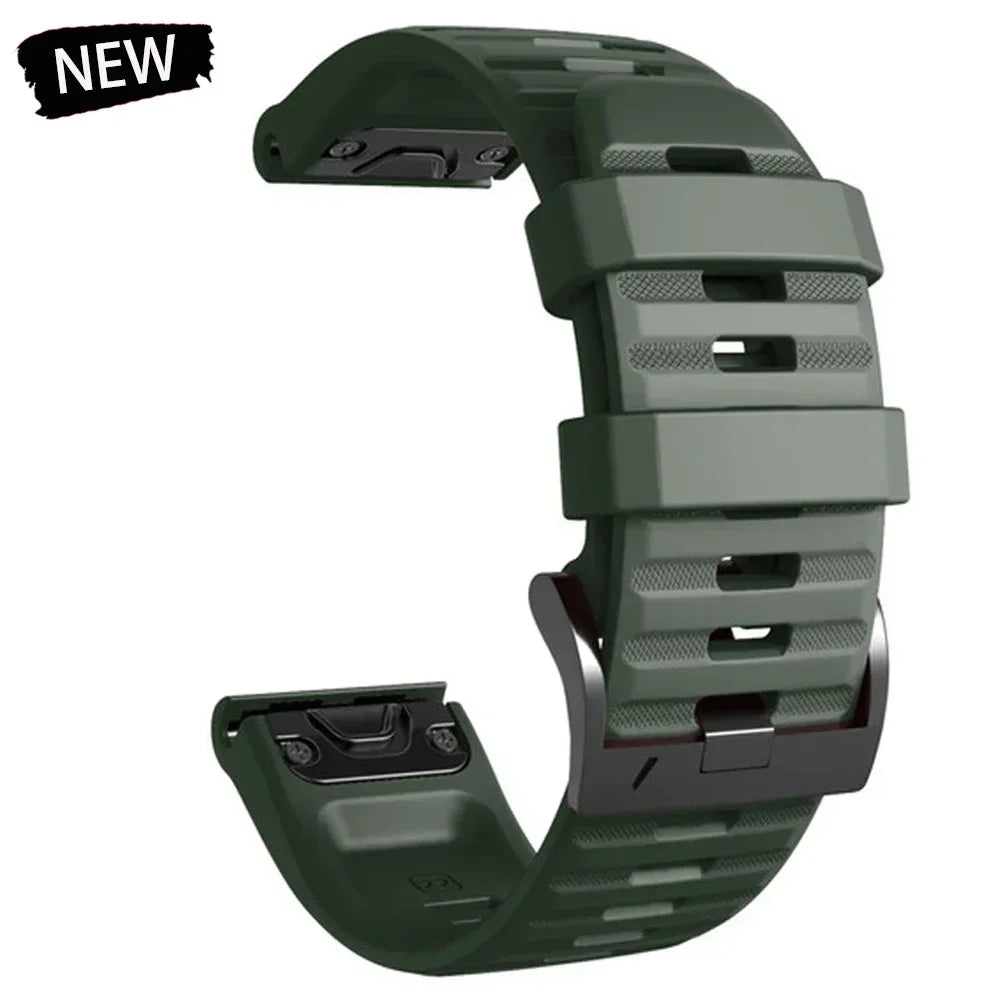22mm 26mm Silicone Watchband For Enduro 3 Tactix 8 Sport Strap For Garmin Fenix 8 8x E 7 7X Pro 6X Epix Gen 2 QuickFit Bracelet