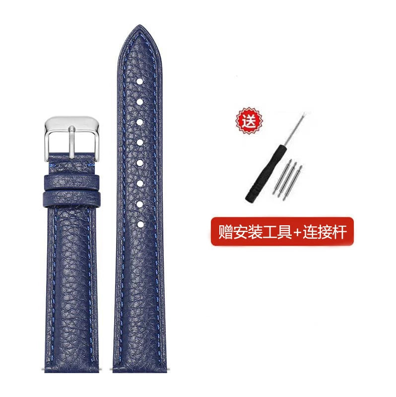 2025 genuine Leather watch strap  Accessories  wristband 10mm 12mm 14mm 16mm 18mm 20mm 22mm Genuine Leather   Strap with Tool