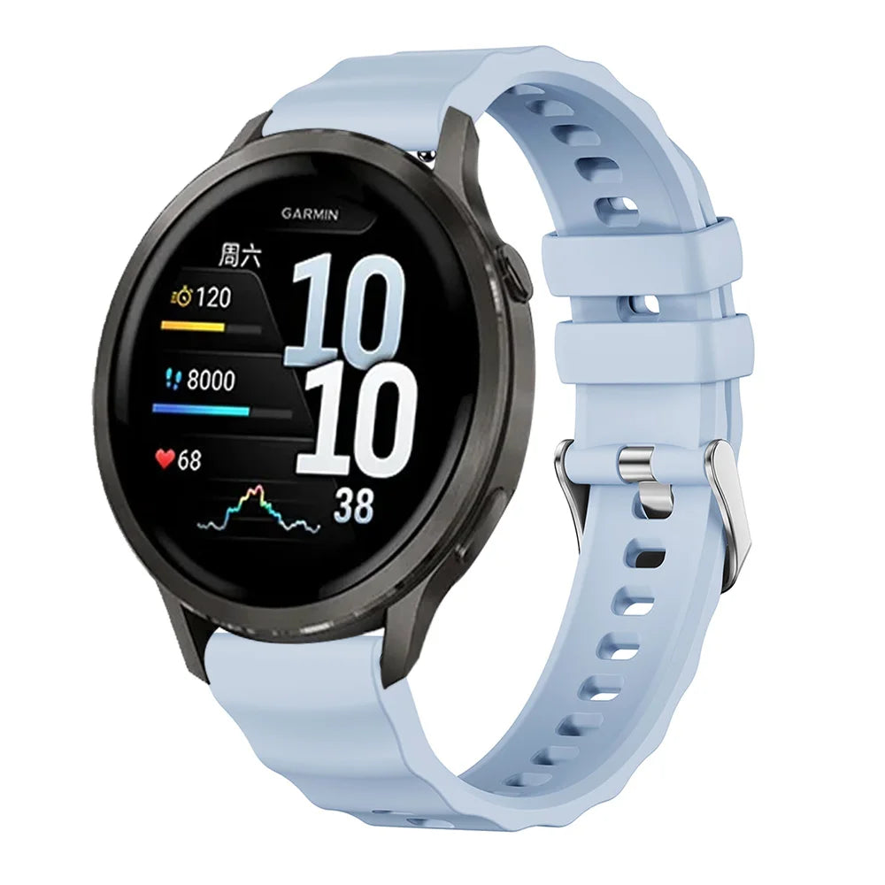 18mm Silicone Strap for Garmin Venu 4 41mm 2S 3S Watchband for Garmin Forerunner 265S 255S Vivoactive 4S 3S Soft Bracelet Correa