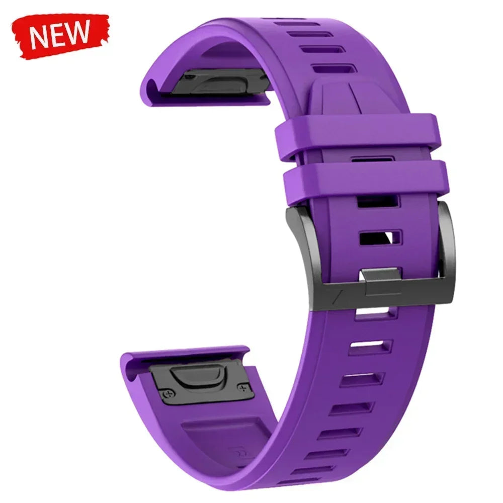 22mm 26mm Silicone Watchband For Enduro 3 Tactix 8 Sport Strap For Garmin Fenix 8 8x E 7 7X Pro 6X Epix Gen 2 QuickFit Bracelet