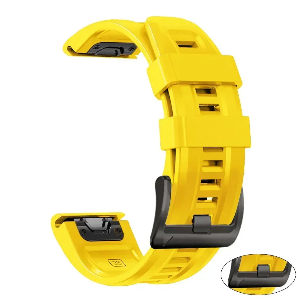 22mm 26mm Silicone Watchband For Enduro 3 Tactix 8 Sport Strap For Garmin Fenix 8 8x E 7 7X Pro 6X Epix Gen 2 QuickFit Bracelet