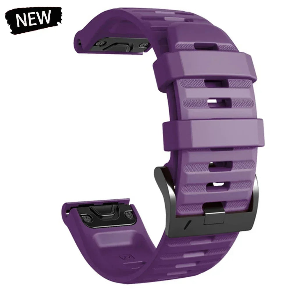 22mm 26mm Silicone Watchband For Enduro 3 Tactix 8 Sport Strap For Garmin Fenix 8 8x E 7 7X Pro 6X Epix Gen 2 QuickFit Bracelet
