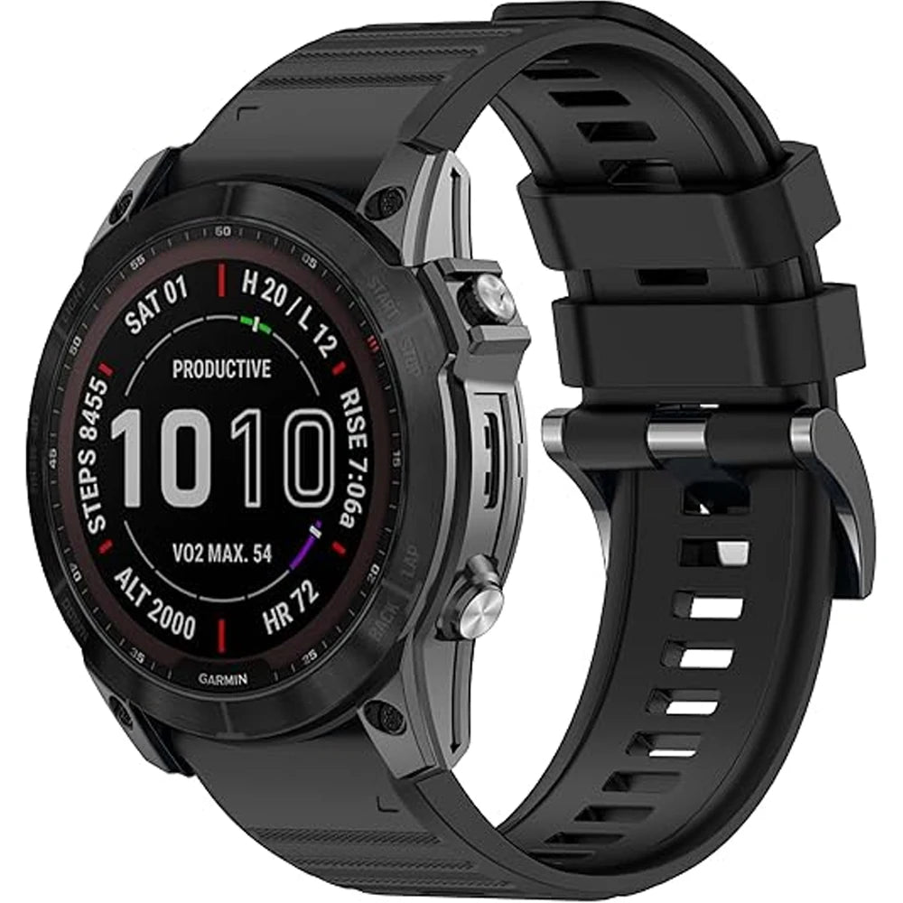 22mm 26mm Silicone Watchband For Enduro 3 Tactix 8 Sport Strap For Garmin Fenix 8 8x E 7 7X Pro 6X Epix Gen 2 QuickFit Bracelet