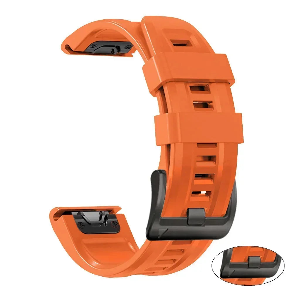 22mm 26mm Silicone Watchband For Enduro 3 Tactix 8 Sport Strap For Garmin Fenix 8 8x E 7 7X Pro 6X Epix Gen 2 QuickFit Bracelet