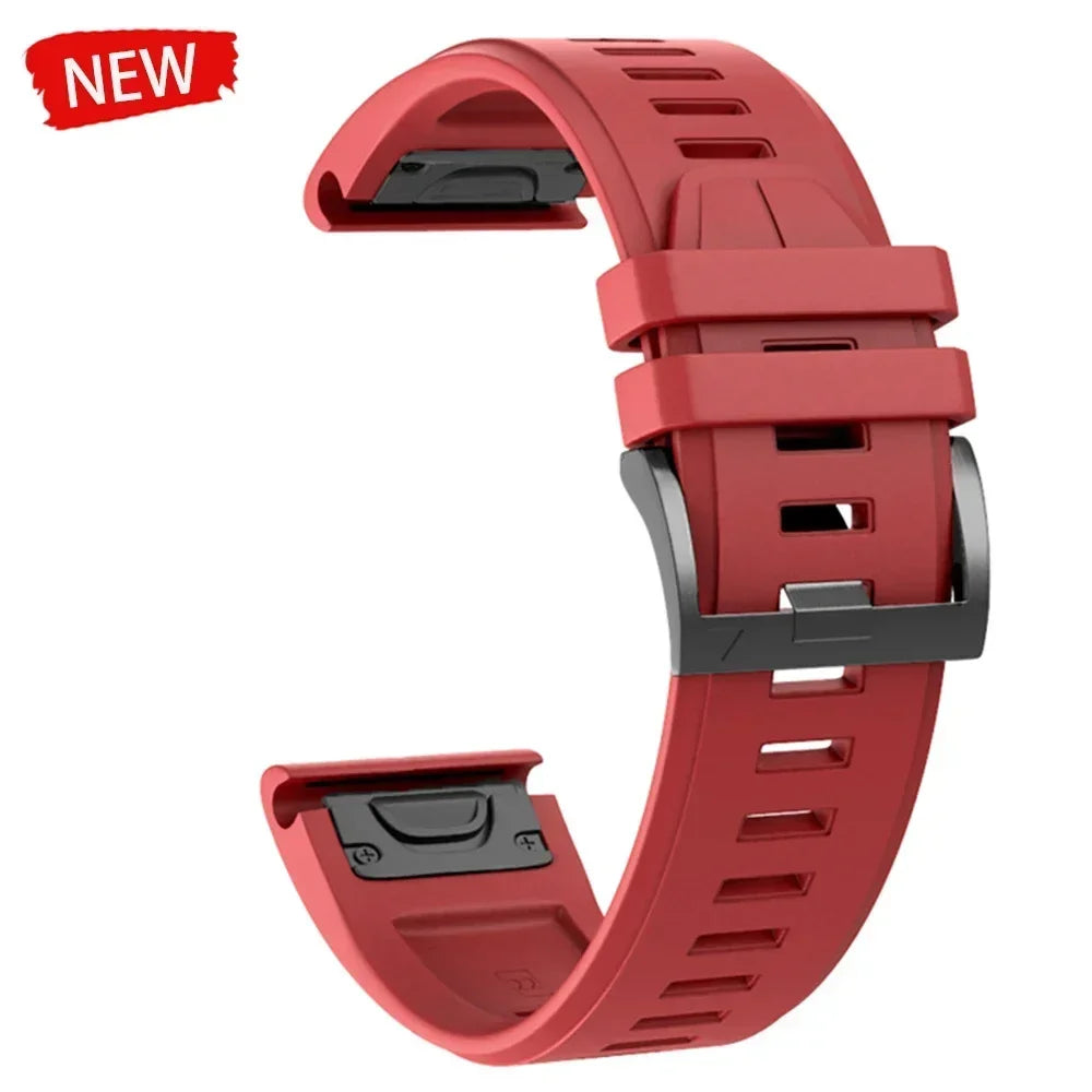 22mm 26mm Silicone Watchband For Enduro 3 Tactix 8 Sport Strap For Garmin Fenix 8 8x E 7 7X Pro 6X Epix Gen 2 QuickFit Bracelet