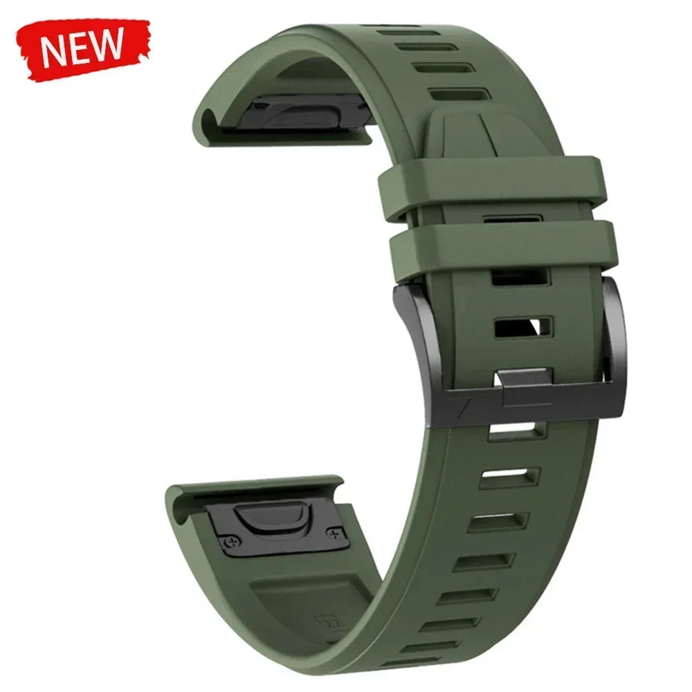 22mm 26mm Silicone Watchband For Enduro 3 Tactix 8 Sport Strap For Garmin Fenix 8 8x E 7 7X Pro 6X Epix Gen 2 QuickFit Bracelet