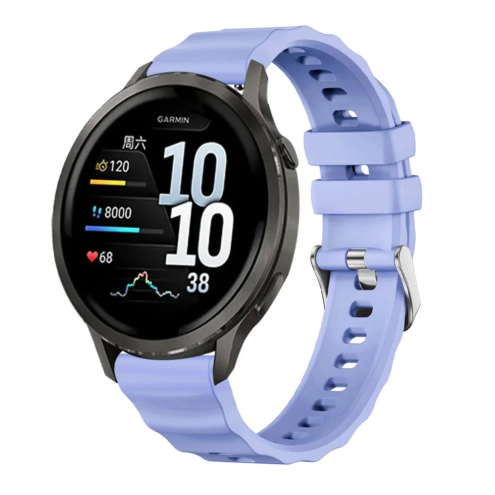 18mm Silicone Strap for Garmin Venu 4 41mm 2S 3S Watchband for Garmin Forerunner 265S 255S Vivoactive 4S 3S Soft Bracelet Correa