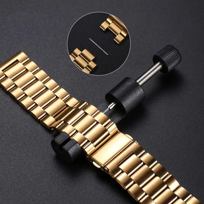 18mm 20mm 22mm Stainless Steel Strap For Garmin Venu 4 3 2 2S 3S/Forerunner 55 158 245 255 645 745 965 970/Vivoactive 4 5 6 Band