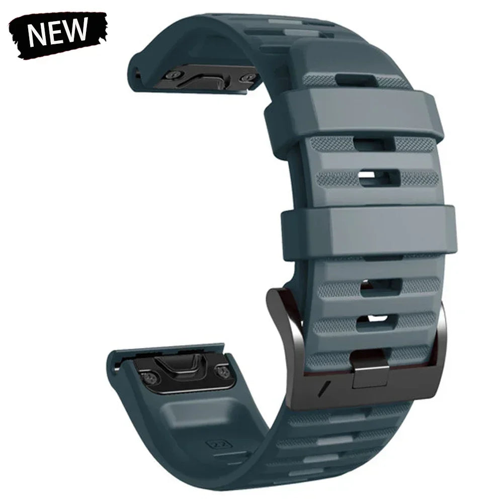 22mm 26mm Silicone Watchband For Enduro 3 Tactix 8 Sport Strap For Garmin Fenix 8 8x E 7 7X Pro 6X Epix Gen 2 QuickFit Bracelet