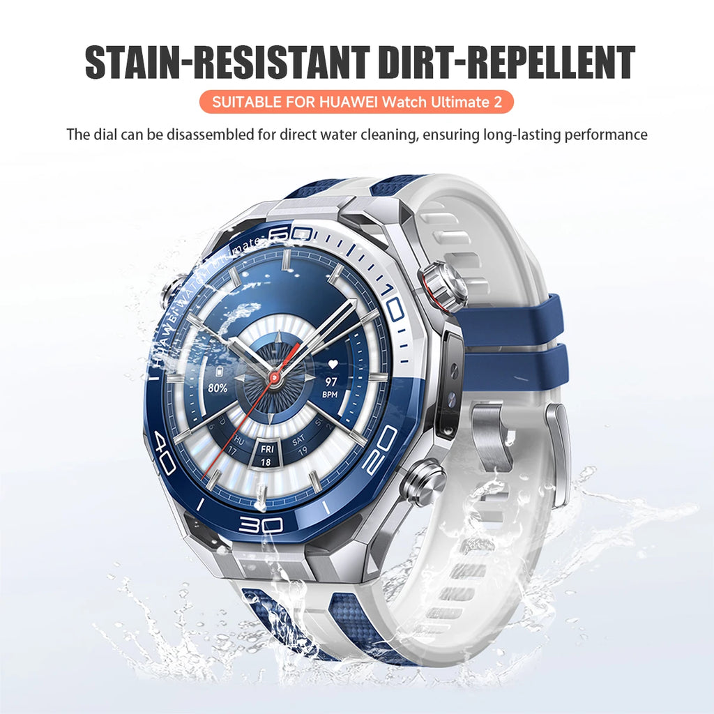 Universal 22mm Silicone Two-color Strap For HUAWEI Watch Ultimate 2/GT 6 Pro Band For WATCH 5 4/GT 5 4 46mm Bracelet Watchband