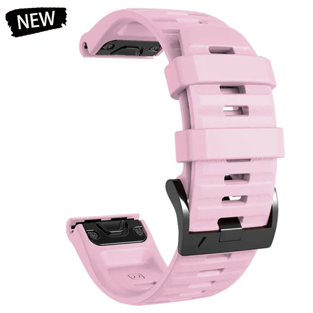 22mm 26mm Silicone Watchband For Enduro 3 Tactix 8 Sport Strap For Garmin Fenix 8 8x E 7 7X Pro 6X Epix Gen 2 QuickFit Bracelet